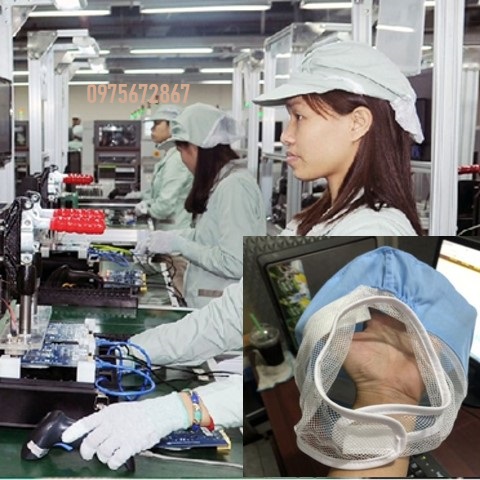 Mũ bảo hộ phòng sạch có bọc tóc