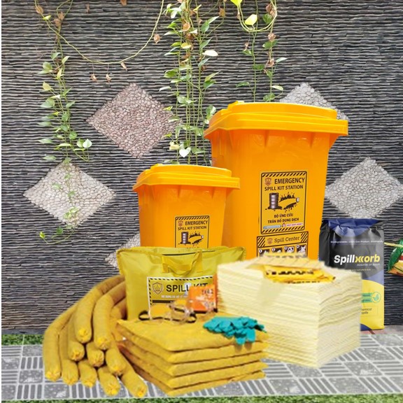 CHEMICAL SPILL KIT. Bộ Dụng Cụ Ứng Phó, Xử Lý Hóa Chất Tràn Đổ