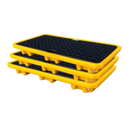 Pallet nhựa chống tràn 2 thùng phuy RWD102