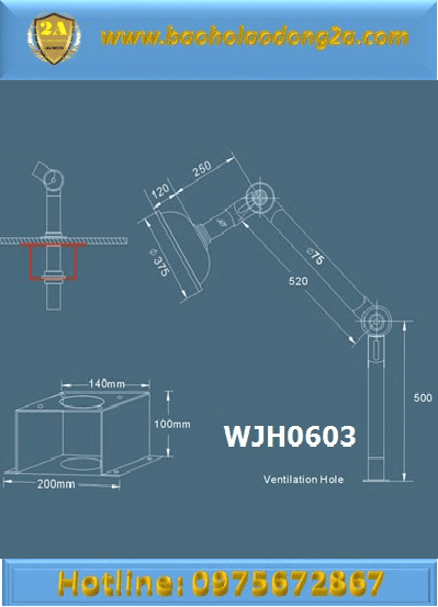 Thông số kỹ thuật chụp hút khí độc hại chuyên dụng phòng thí nghiệm WJH0603